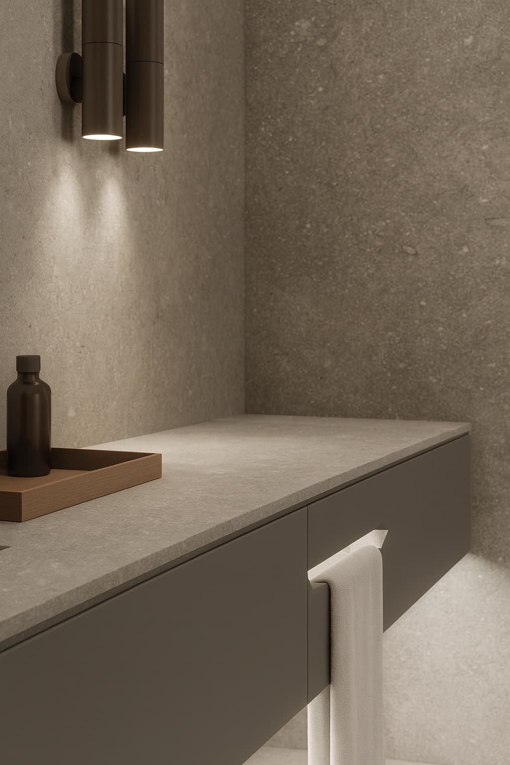 A stone-quiet ensuite