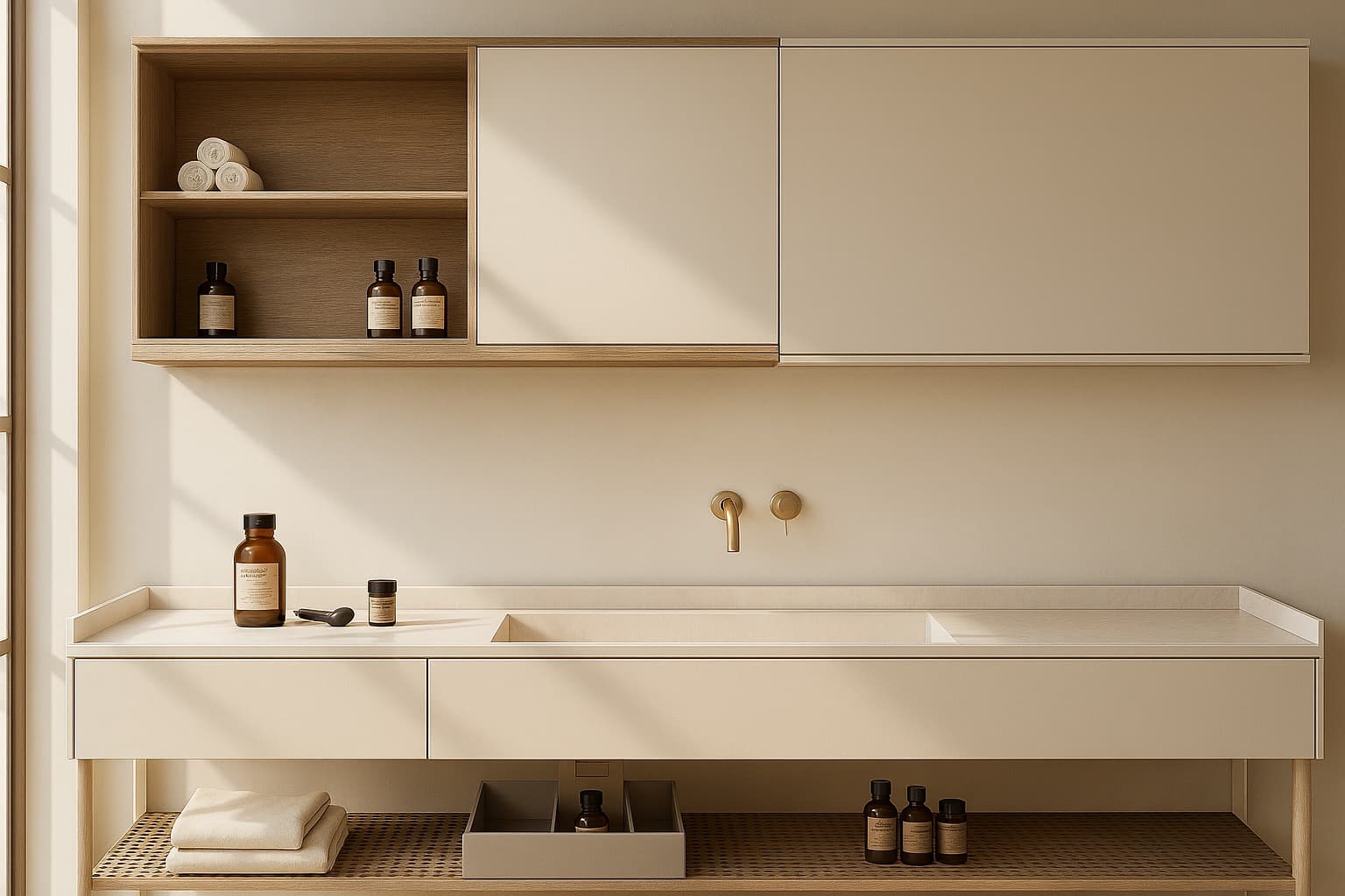 Bathroom, late afternoon